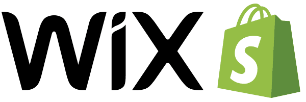 wix und shopify logo